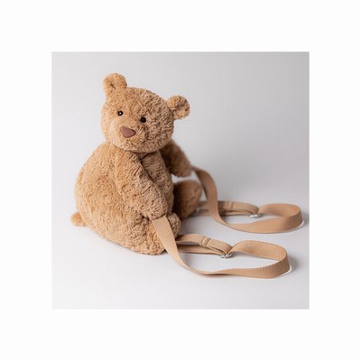 Jellycat Bartholomew Bear Backpack Bag New Zealand | CVJZT0623